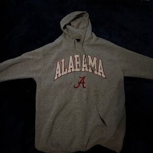 Gray Alabama Hoodie with small stain